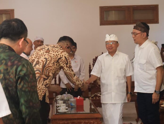 Wayan Koster membahas reformasi sistem rujukan kesehatan bersama DJSN di Jayasabha Denpasar
