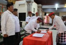 KUA-PPAS Tabanan 2027 Disepakati, Pendapatan Daerah Ditarget Rp2,15 Triliun DPRD Tabanan dan Bupati I Komang Gede Sanjaya menandatangani nota kesepakatan KUA-PPAS Tahun Anggaran 2027