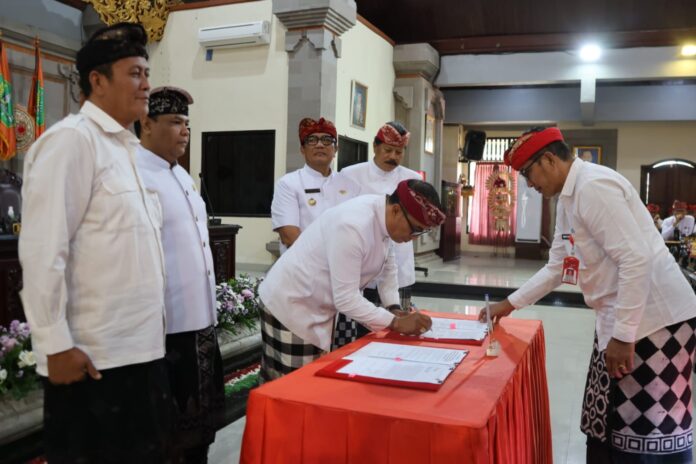 DPRD Tabanan dan Bupati I Komang Gede Sanjaya menandatangani nota kesepakatan KUA-PPAS Tahun Anggaran 2027