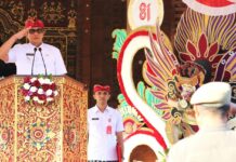 Hari Jadi ke-68 Provinsi Bali, Bupati Tabanan Kukuhkan 55 Paskibraka Bupati Tabanan I Komang Gede Sanjaya memimpin upacara Hari Jadi ke-68 Provinsi Bali dan pengukuhan 55 anggota Paskibraka Kabupaten Tabanan Tahun 2026