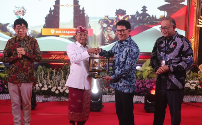Gubernur Bali Wayan Koster menghadiri kolaborasi AI for Education bersama Telkomsel dan Gasing Academy di Denpasar