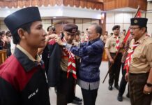 Gubernur Koster Lepas 352 Kontingen Pramuka Bali ke Jambore Nasional XII Gubernur Bali Wayan Koster melepas 352 anggota Kontingen Pramuka Bali menuju Jambore Nasional XII di Cibubur dengan membawa misi pelestarian lingkungan dan penguatan karakter generasi muda.
