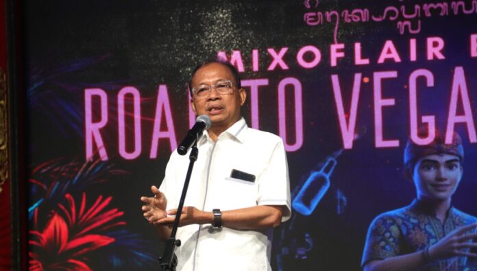 Gubernur Bali Wayan Koster menghadiri Kompetisi Mixology dan Flair Bartender di Gedung Kertha Saba Denpasar
