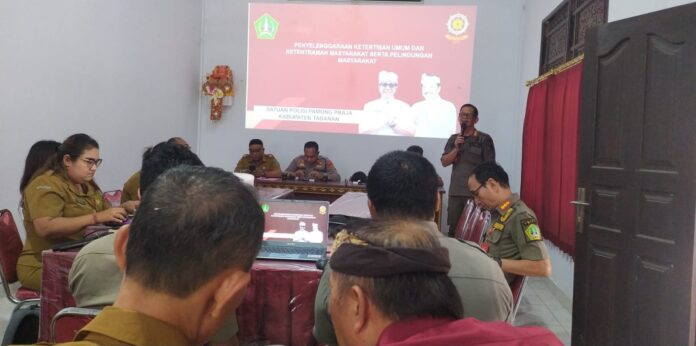 Satpol PP Tabanan sosialisasikan regulasi tata ruang kepada desa di Kerambitan