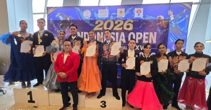 Tiga pasangan atlet IODI Tabanan berhasil meraih empat medali, tiga perak dan satu perunggu