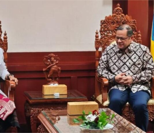 Koster Perkuat Kerja Sama Bali-Eropa untuk Tarik Investasi Wayan Koster bertemu jajaran Kementerian Luar Negeri membahas investasi asing dan kerja sama Bali dengan Eropa.