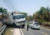 Kecelakaan dua truk tronton di Jalan Nasional Denpasar-Gilimanuk Soka Tabanan
