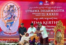 Koster: Masa Depan Budaya Bali Ada di Tangan Generasi Muda Gubernur Bali Wayan Koster saat menutup UDG ke-33 Bali 2026 di Taman Budaya Bali