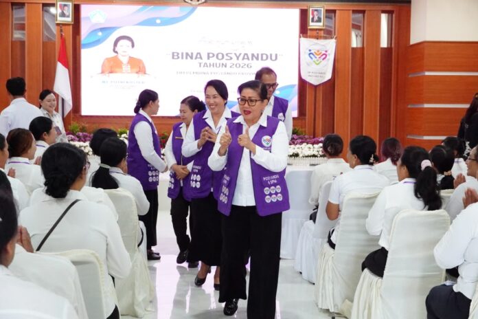 Ny. Putri Koster membuka Bimtek Bina Posyandu Angkatan XII di Denpasar