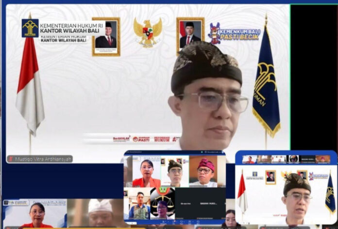Harmonisasi regulasi Perubahan APBD Tabanan 2026 bersama Kanwil Kementerian Hukum Bali