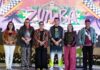 Endek Energetic Buleleng, Endek Bali Diajak Mendunia Putri Koster bersama peserta Endek Energetic mengenakan kostum bernuansa kain endek Bali di Buleleng