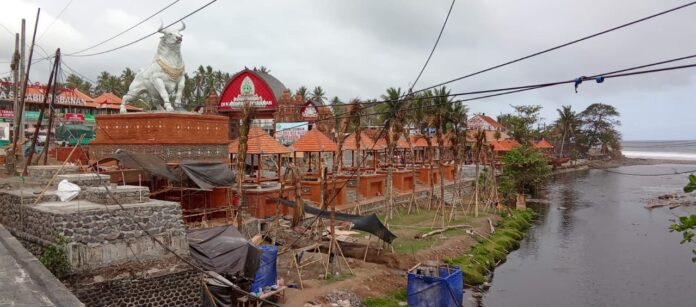 Kawasan pembangunan Rest Area Selabih di atas lahan milik Pura Dalem Desa Adat Selabih, Kecamatan Selemadeg Barat, Tabanan